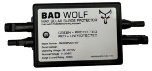 Max solar panel surge protector with MC4 connectors