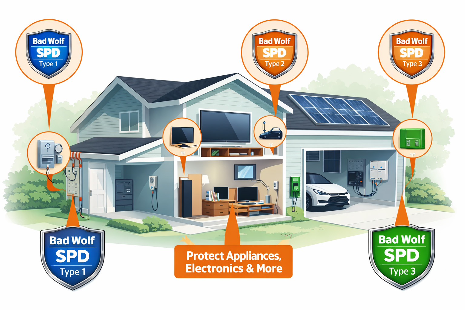 Bad Wolf Surge Protector Locations